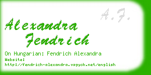 alexandra fendrich business card